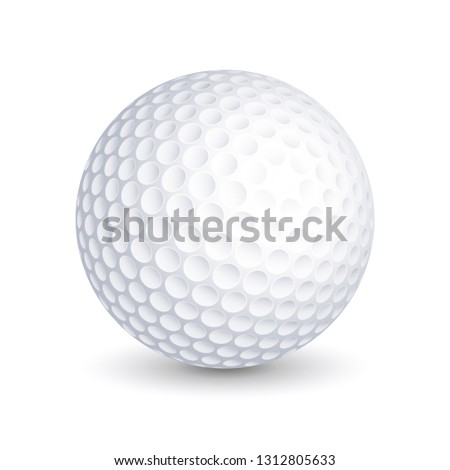 Golf ball. Vector illustration