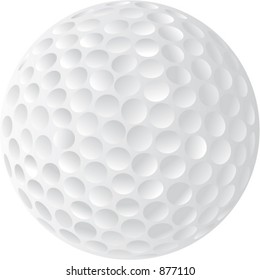 Golf Ball Vector, very detailed