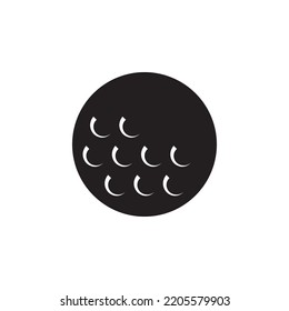 vector de bola de golf para presentación de iconos de símbolo del sitio web