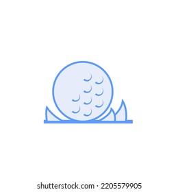 Golfball-Vektorgrafik für Website-Symbolpräsentation