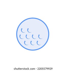 vector de bola de golf para presentación de iconos de símbolo del sitio web