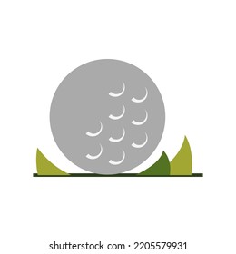 vector de bola de golf para presentación de iconos de símbolo del sitio web