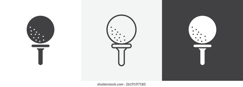 Ícones de vetor web bola de golfe