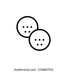 Golf balls concept line icon. Simple element illustration. Golf balls concept outline symbol design from golf set. Can be used for web and mobile