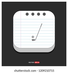 Golf Bat Icon - Free vector icon