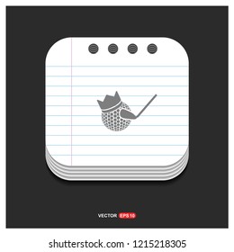 Golf Bat Icon - Free vector icon