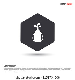 Golf Bat Icon Hexa White Background icon template - Free vector icon