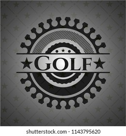 Golf black emblem