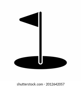 Golf - Black Style.Logo element illustration.symbol design.colored collection