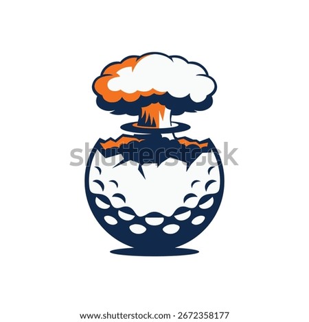 golf bomb abstract logo modern style