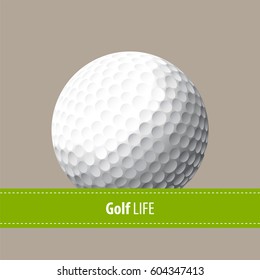 Golf bright illustration with copy space