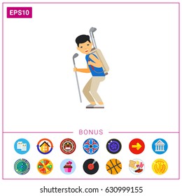 Golf Caddy Icon