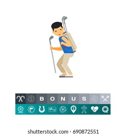 Golf Caddy Icon