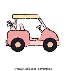 Golf caddy vehicle