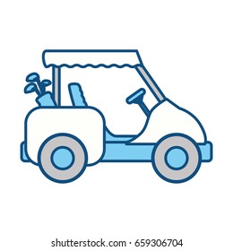 Golf caddy vehicle