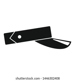 Golf cap icon. Simple illustration of golf cap vector icon for web design isolated on white background