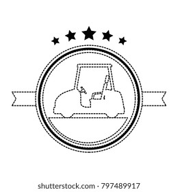 golf car elegant emblem