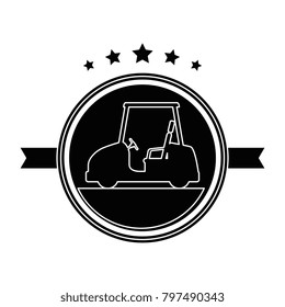 golf car elegant emblem