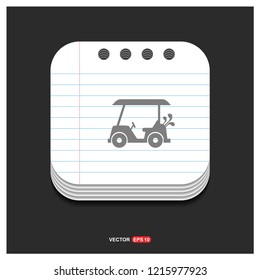 Golf Car Icon 