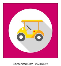 Golf car icon