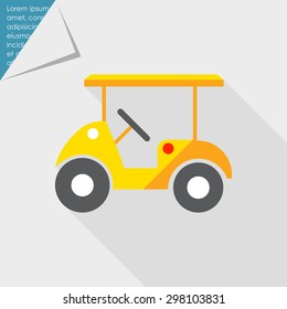 Golf car icon