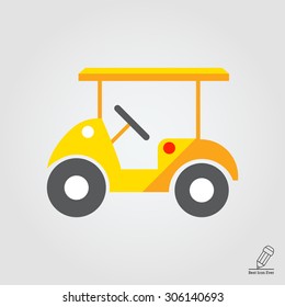 Golf car icon