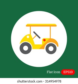 Golf car icon