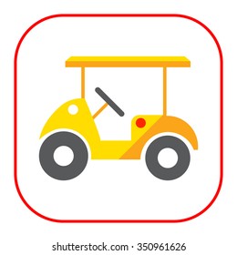 Golf car icon