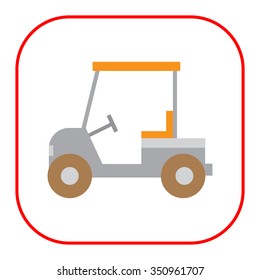 Golf car icon