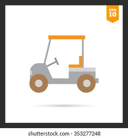 Golf car icon