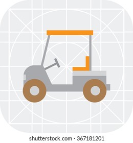 Golf car icon