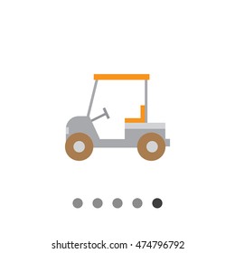 Golf car icon