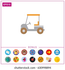 Golf car icon