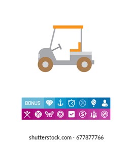 Golf car icon