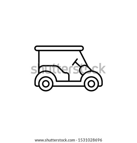 Golf car icon. Element of golf icon