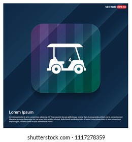 Golf Car Icon - Free vector icon