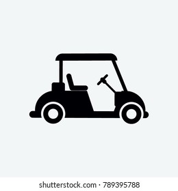 golf car icon vector