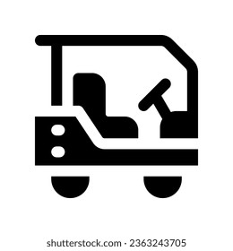 golf car icon. vector icon for your website, mobile, presentation, and logo design.