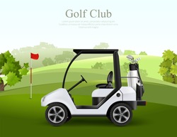 Golf Car Ilustration