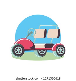 golf car isolated icon