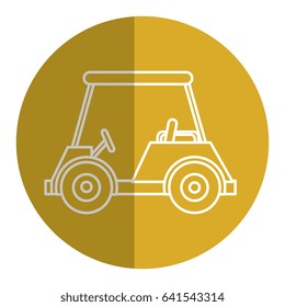 golf car isolated icon