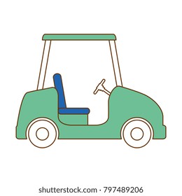golf car isolated icon