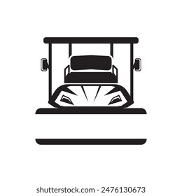 Golf car logo icon,design vector illustration template