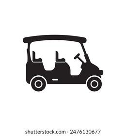 Golf car logo icon,design vector illustration template