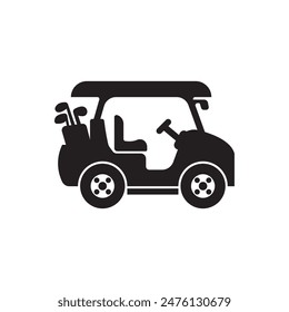 Golf car logo icon,design vector illustration template