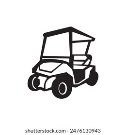 Golf car logo icon,design vector illustration template