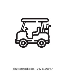 Golf car logo icon,design vector illustration template