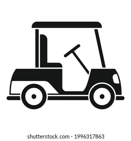 Golf cart activity icon. Simple illustration of Golf cart activity vector icon for web design isolated on white background