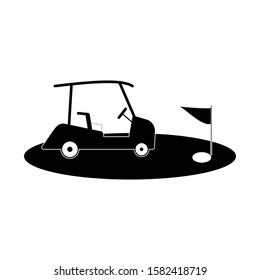 Golf cart .golf car.vector illustration.