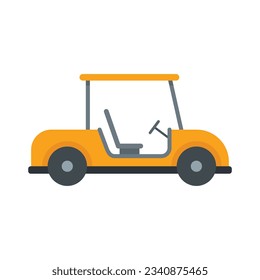 Golf cart club icon. Flat illustration of Golf cart club vector icon for web design isolated